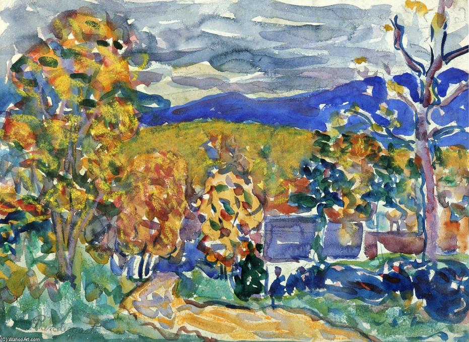Order Oil Painting Replica Autumn in New England, 1913 by Maurice Brazil Prendergast (1858-1924, Canada) | ArtsDot.com
