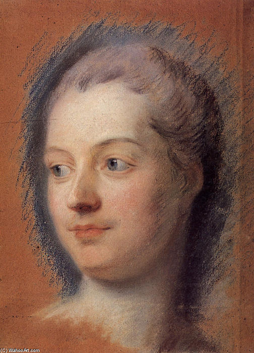 Buy Museum Art Reproductions Madame de Pompadour by Maurice Quentin De La Tour (1704-1788, France) | ArtsDot.com