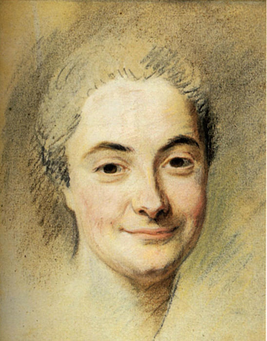 Order Art Reproductions Portrait of Mademoiselle Dangeville by Maurice Quentin De La Tour (1704-1788, France) | ArtsDot.com