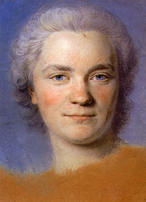 Order Oil Painting Replica Preparation to the portrait of Mrs. Rougeau by Maurice Quentin De La Tour (1704-1788, France) | ArtsDot.com