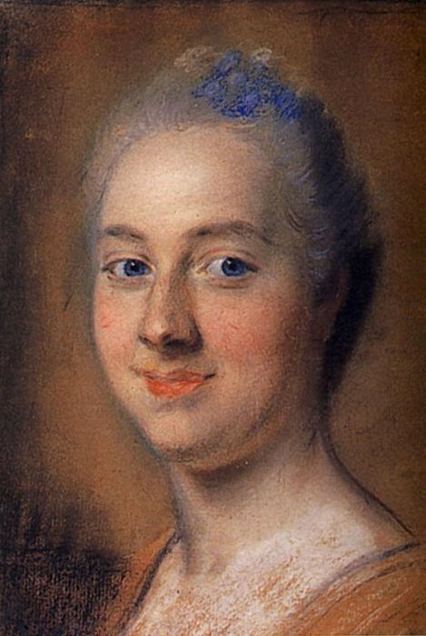 Order Artwork Replica Study for portrait of unknown woman by Maurice Quentin De La Tour (1704-1788, France) | ArtsDot.com