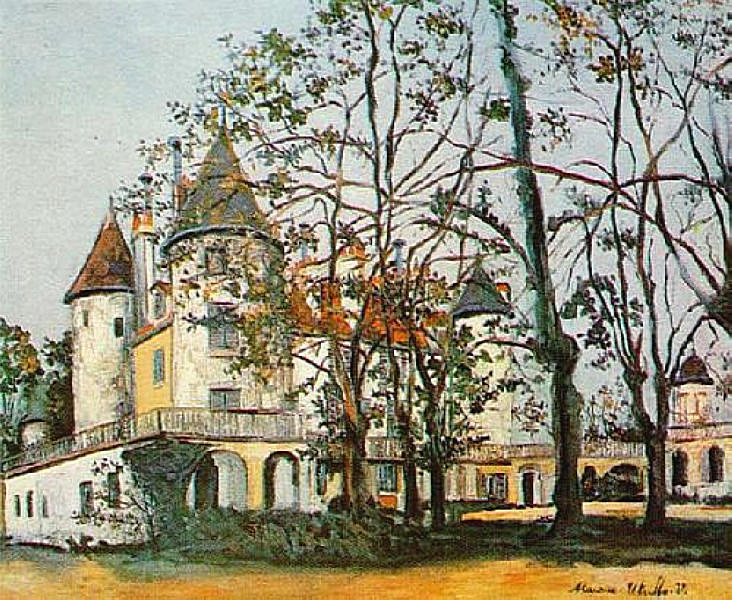 Order Art Reproductions The castle by Maurice Utrillo (Inspired By) (1883-1955, France) | ArtsDot.com