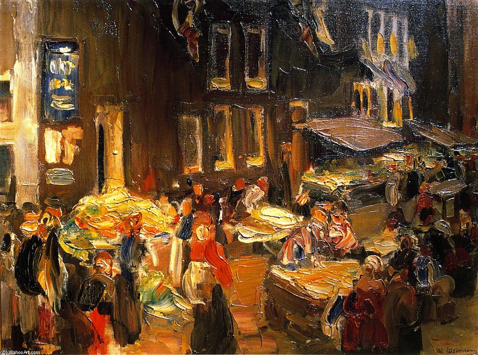 Buy Museum Art Reproductions Jewish quarter in Amsterdam, 1905 by Max Liebermann (1847-1935, Germany) | ArtsDot.com