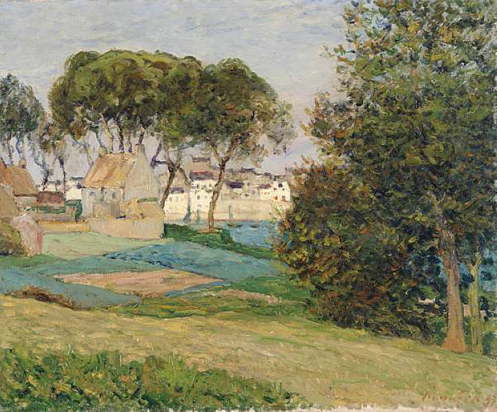 Buy Museum Art Reproductions Douarnenez, October landscape, 1896 by Maxime Emile Louis Maufra (1861-1918) | ArtsDot.com