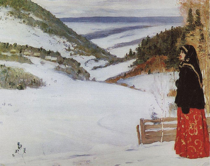 Buy Museum Art Reproductions Winter in Skit, 1904 by Mikhail Nesterov (1862-1942, Russia) | ArtsDot.com