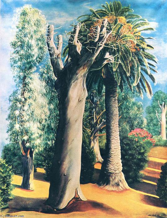 Order Oil Painting Replica Eucalyptus and palm, 1935 by Moise Kisling (Inspired By) (1891-1953, Croatia) | ArtsDot.com