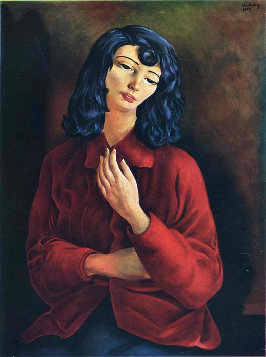Order Oil Painting Replica not identified, 1952 by Moise Kisling (Inspired By) (1891-1953, Croatia) | ArtsDot.com