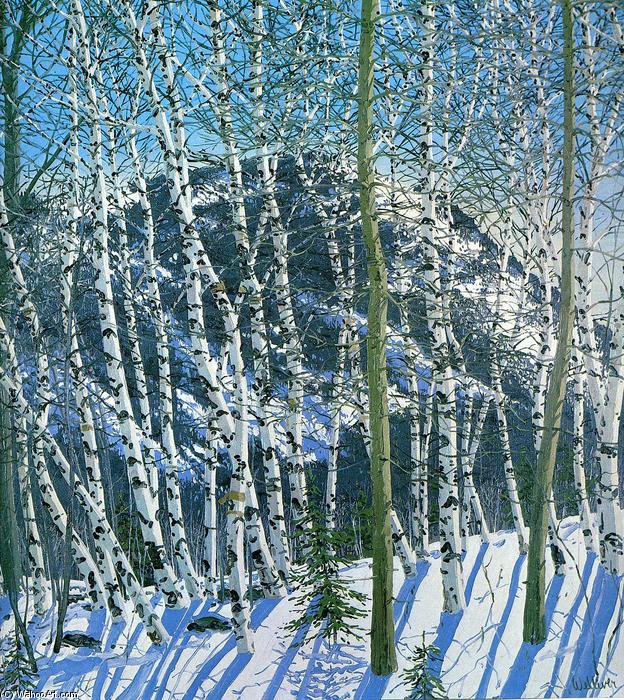 Birches, 2005 by Neil Gavin Welliver (1929-2005, United States) Neil Gavin Welliver | ArtsDot.com