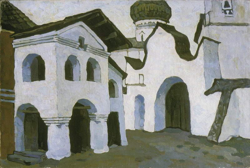 Order Oil Painting Replica Pskov churchyard, 1904 by Nicholas Roerich (1874-1947, Russia) | ArtsDot.com