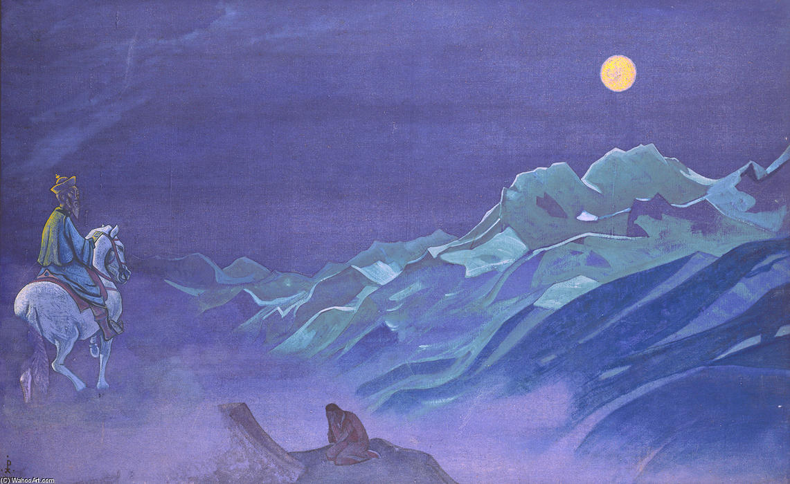 Order Oil Painting Replica Oirot Messenger of the White Burkhant, 1925 by Nicholas Roerich (1874-1947, Russia) | ArtsDot.com