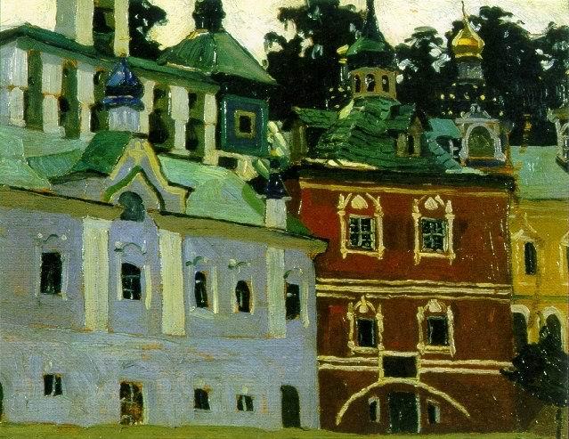 Order Oil Painting Replica Pechora. General view of the courtyard., 1903 by Nicholas Roerich (1874-1947, Russia) | ArtsDot.com