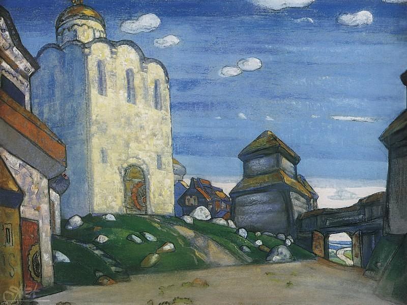 Order Oil Painting Replica Putivl, 1908 by Nicholas Roerich (1874-1947, Russia) | ArtsDot.com