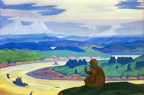 Order Oil Painting Replica Procopius the Righteous Praying, 1914 by Nicholas Roerich (1874-1947, Russia) | ArtsDot.com