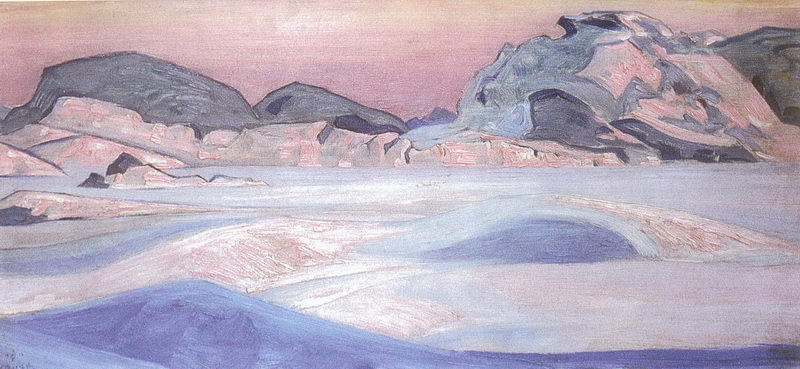 Buy Museum Art Reproductions Winter landscape, 1918 by Nicholas Roerich (1874-1947, Russia) | ArtsDot.com