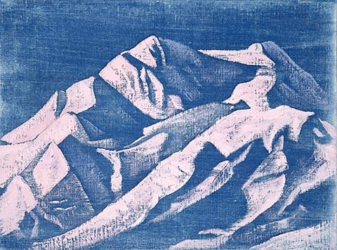 Buy Museum Art Reproductions Sunset near Shekar, 1928 by Nicholas Roerich (1874-1947, Russia) | ArtsDot.com