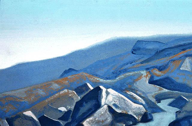 Buy Museum Art Reproductions A hill, 1939 by Nicholas Roerich (1874-1947, Russia) | ArtsDot.com
