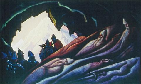 Order Artwork Replica Bogatyrs woke up, 1940 by Nicholas Roerich (1874-1947, Russia) | ArtsDot.com