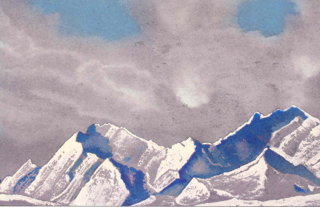 Order Oil Painting Replica Study of mountains (10) by Nicholas Roerich (1874-1947, Russia) | ArtsDot.com
