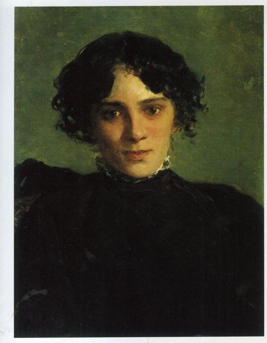 Order Paintings Reproductions Portrait of Maria Gabayeva, 1886 by Nikolai Ge (1831-1894, Russia) | ArtsDot.com