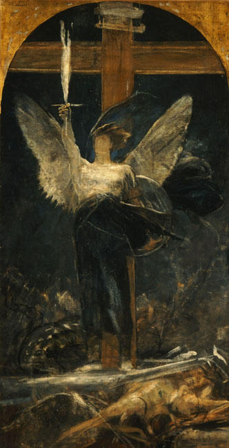 Order Paintings Reproductions Archangel, study for the Foundation of Faith, 1895 by Nikolaos Gyzis (1842-1901, Greece) | ArtsDot.com