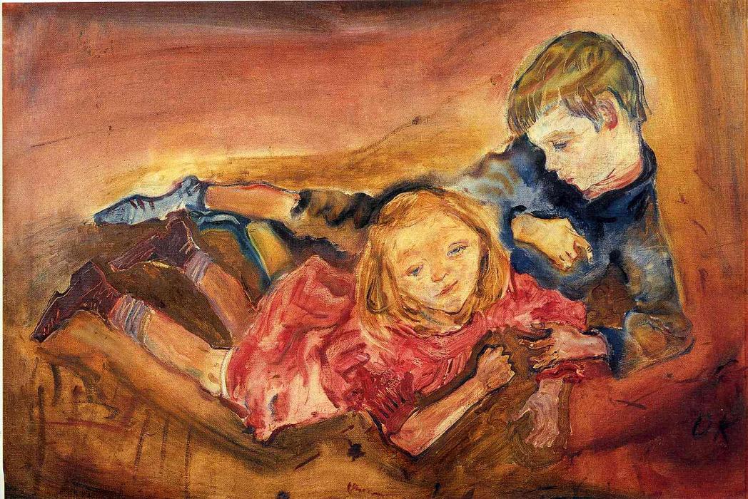 Order Art Reproductions Children playing, 1909 by Oskar Kokoschka (Inspired By) (1886-1980, Croatia) | ArtsDot.com