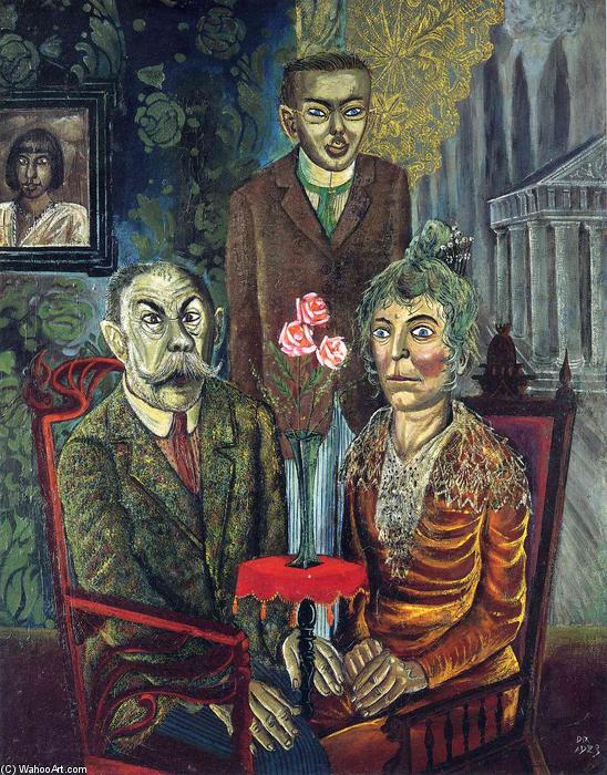 Buy Museum Art Reproductions The Family of the Painter Adalbert Trillhaase, 1923 by Otto Dix (Inspired By) (1891-1969, Germany) | ArtsDot.com