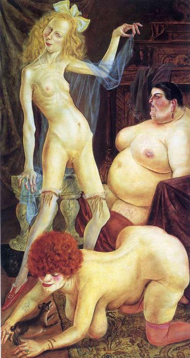 Buy Museum Art Reproductions Three Wenches by Otto Dix (Inspired By) (1891-1969, Germany) | ArtsDot.com