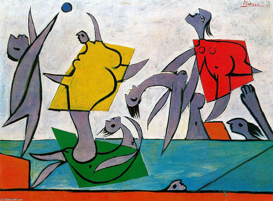 Buy Museum Art Reproductions Beach game and rescue, 1932 by Pablo Picasso (Inspired By) (1881-1973, Spain) | ArtsDot.com