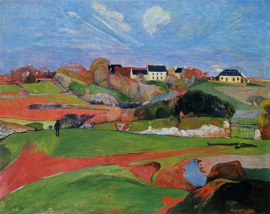 Order Artwork Replica Landscape at Le Pouldu, 1890 by Paul Gauguin (1848-1903, France) | ArtsDot.com