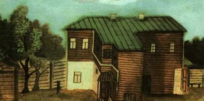 Order Oil Painting Replica A Small House in Moscow, 1894 by Pavel Filonov (1883-1941, Russia) | ArtsDot.com