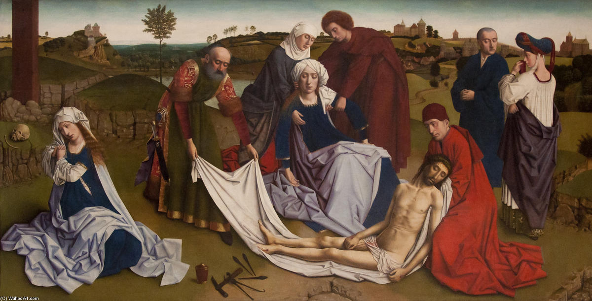 Order Paintings Reproductions The Lamentation over the Dead Christ by Petrus Christus (1465-1476, Belgium) | ArtsDot.com