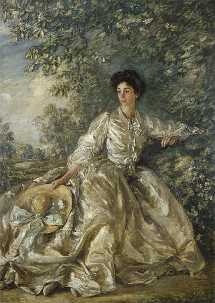 Order Paintings Reproductions Mrs Violet M. Hammersley, 1907 by Philip Wilson Steer (1860-1942, United Kingdom) | ArtsDot.com