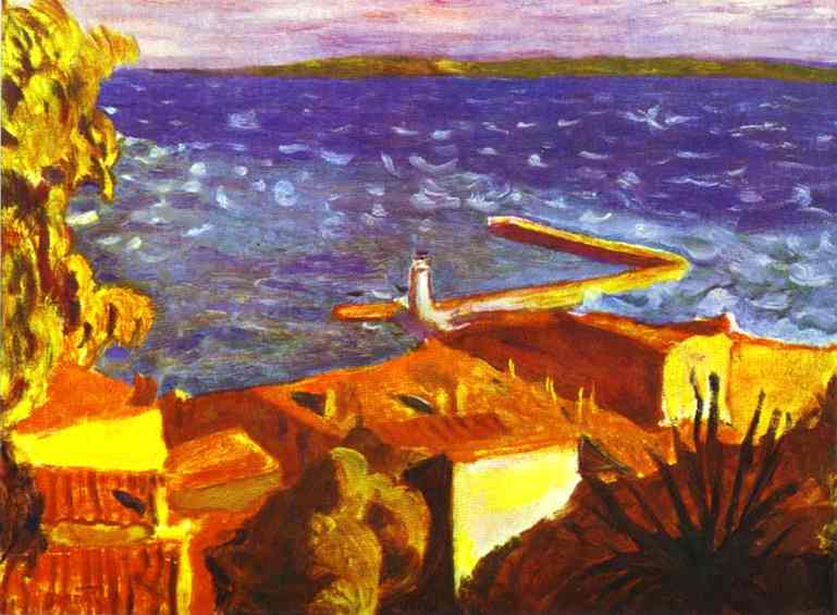 Buy Museum Art Reproductions Saint Tropez, Pier, 1912 by Pierre Bonnard (1867-1947, France) | ArtsDot.com