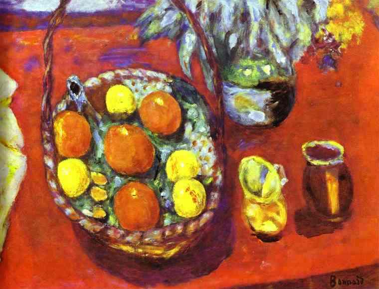 Order Art Reproductions Fruit Basket, 1930 by Pierre Bonnard (1867-1947, France) | ArtsDot.com