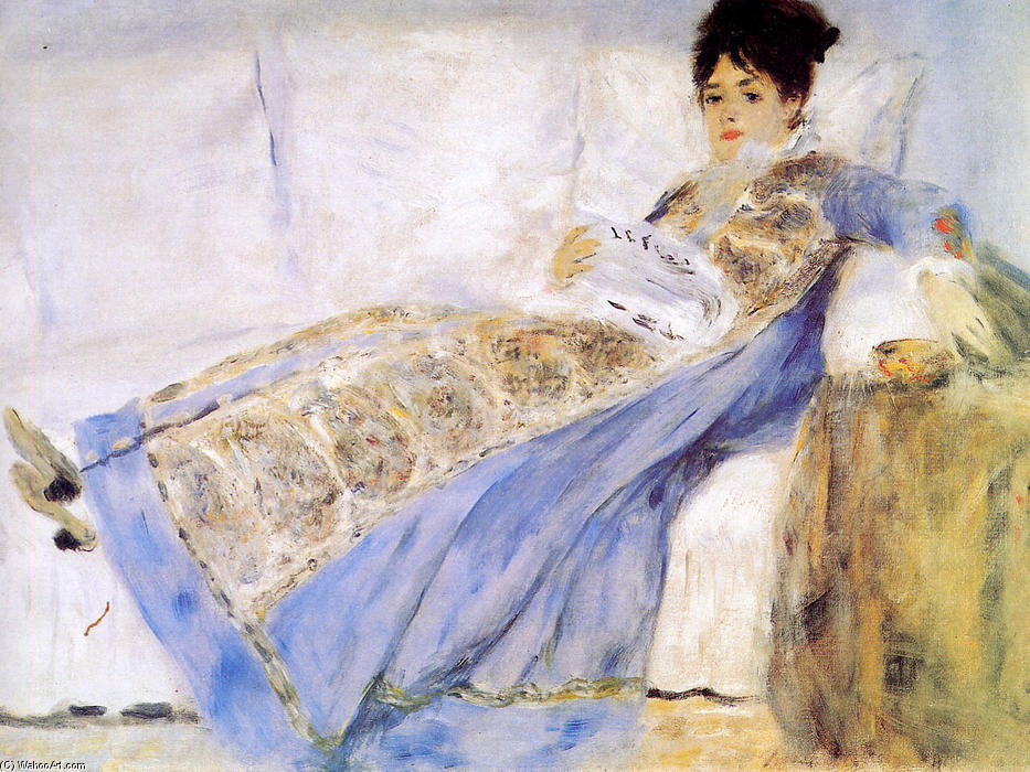 Order Paintings Reproductions Madame Monet, 1872 by Pierre-Auguste Renoir (1841-1919, France) | ArtsDot.com