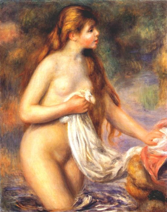 Order Artwork Replica Bather, 1895 by Pierre-Auguste Renoir (1841-1919, France) | ArtsDot.com