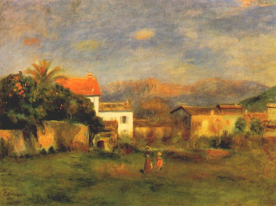 Order Oil Painting Replica View of cagnes, 1900 by Pierre-Auguste Renoir (1841-1919, France) | ArtsDot.com