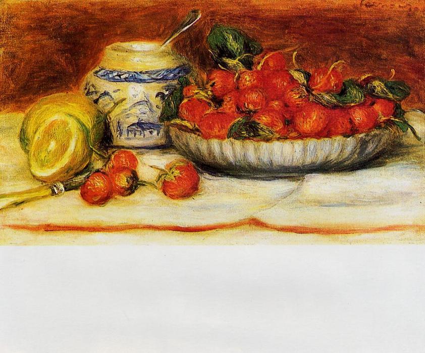 Order Artwork Replica Strawberries, 1914 by Pierre-Auguste Renoir (1841-1919, France) | ArtsDot.com
