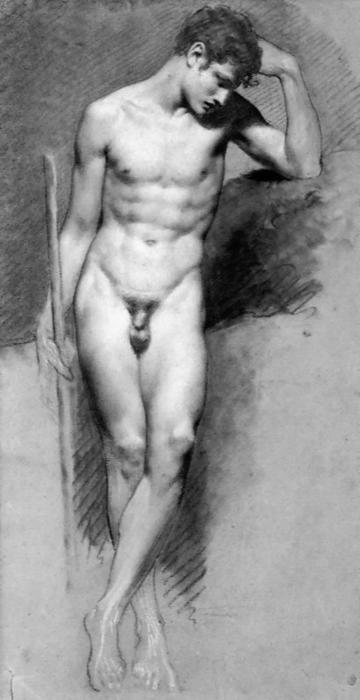 Buy Museum Art Reproductions Academic Male Nude by Pierre-Paul Prud'hon (1758-1823, France) | ArtsDot.com