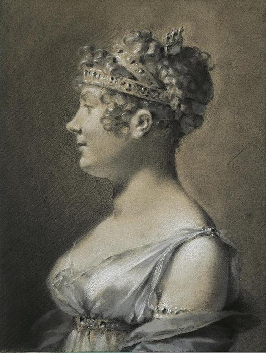 Order Artwork Replica Portrait of Princess Catherine Talleyrand by Pierre-Paul Prud'hon (1758-1823, France) | ArtsDot.com
