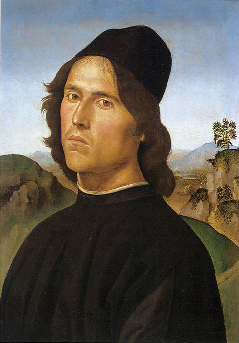 Order Oil Painting Replica Portrait of Lorenzo di Credi, 1488 by Vannucci Pietro (Le Perugin) (1446-1523) | ArtsDot.com
