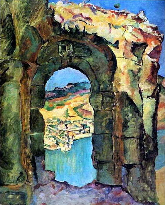 Order Oil Painting Replica From the ruins of the Mtsyri, 1927 by Pyotr Konchalovsky (Inspired By) (1876-1956, Russia) | ArtsDot.com