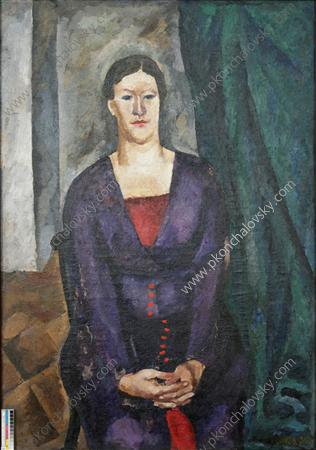 Order Paintings Reproductions Portrait of Sofia Petrovna Konchalovskaya, 1912 by Pyotr Konchalovsky (Inspired By) (1876-1956, Russia) | ArtsDot.com
