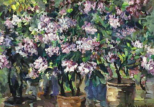 Order Oil Painting Replica Lilacs by Pyotr Konchalovsky (Inspired By) (1876-1956, Russia) | ArtsDot.com