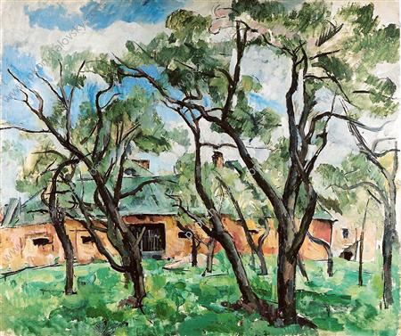 Order Paintings Reproductions Moscow. Apple orchard., 1921 by Pyotr Konchalovsky (Inspired By) (1876-1956, Russia) | ArtsDot.com