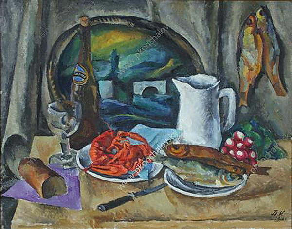 Order Oil Painting Replica Still Life. Cancers., 1916 by Pyotr Konchalovsky (Inspired By) (1876-1956, Russia) | ArtsDot.com