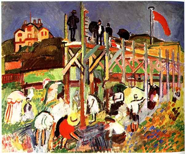 Order Paintings Reproductions The Jetty at Sainte-Adresse, 1906 by Raoul Dufy (Inspired By) (1877-1953, France) | ArtsDot.com
