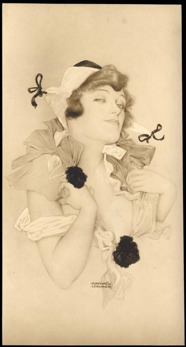 Buy Museum Art Reproductions Bessie McCoy by Raphael Kirchner (1875-1917, Austria) | ArtsDot.com