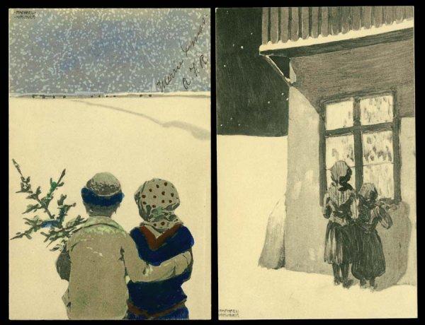 Buy Museum Art Reproductions Christmas pictures by Raphael Kirchner (1875-1917, Austria) | ArtsDot.com