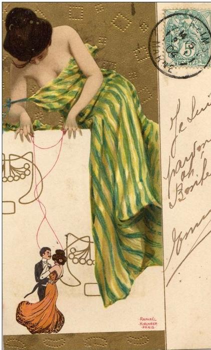Order Art Reproductions Marionettes by Raphael Kirchner (1875-1917, Austria) | ArtsDot.com
